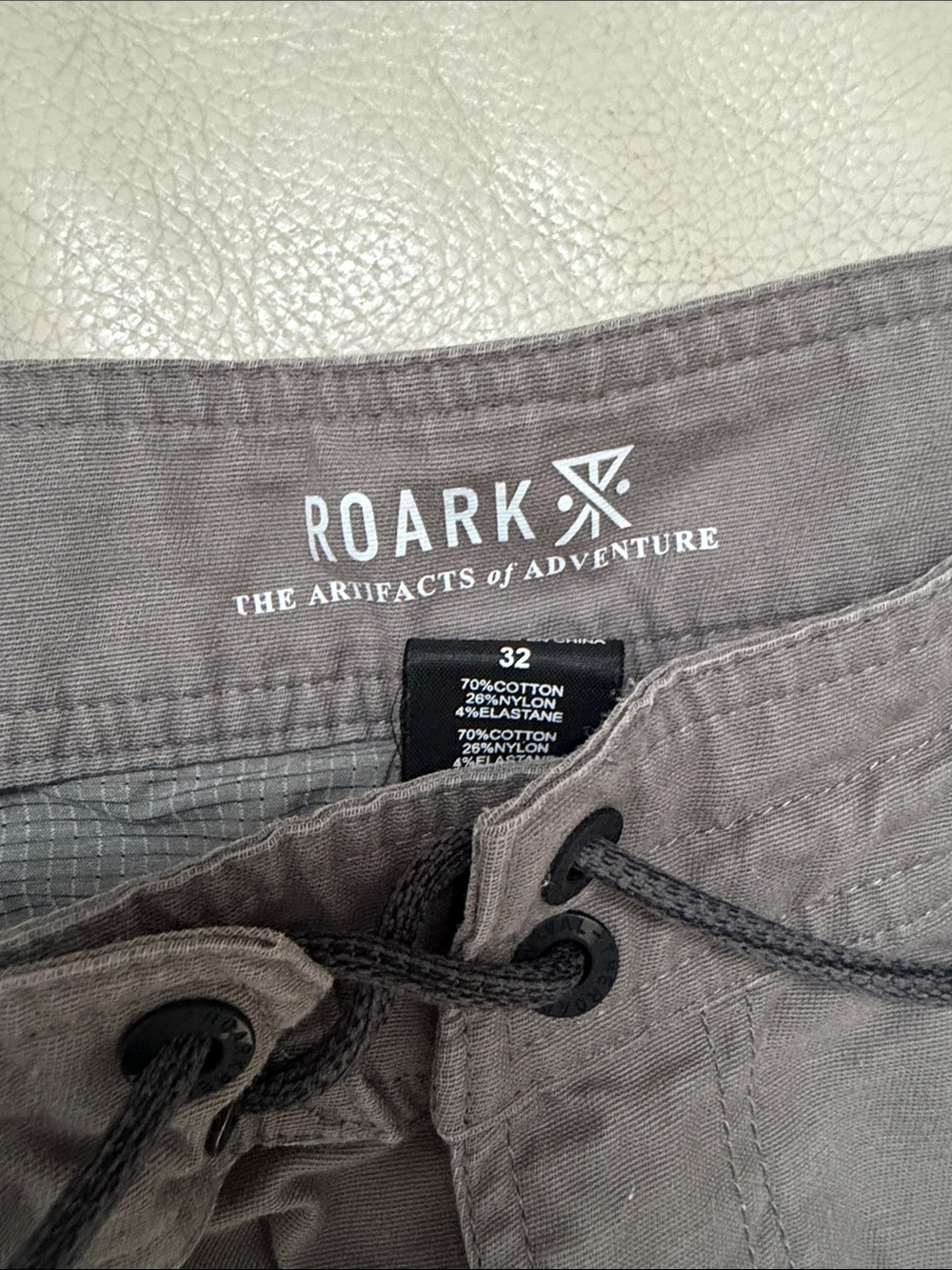 Roark Gray Drawstring Chinos - Picture 3 of 4